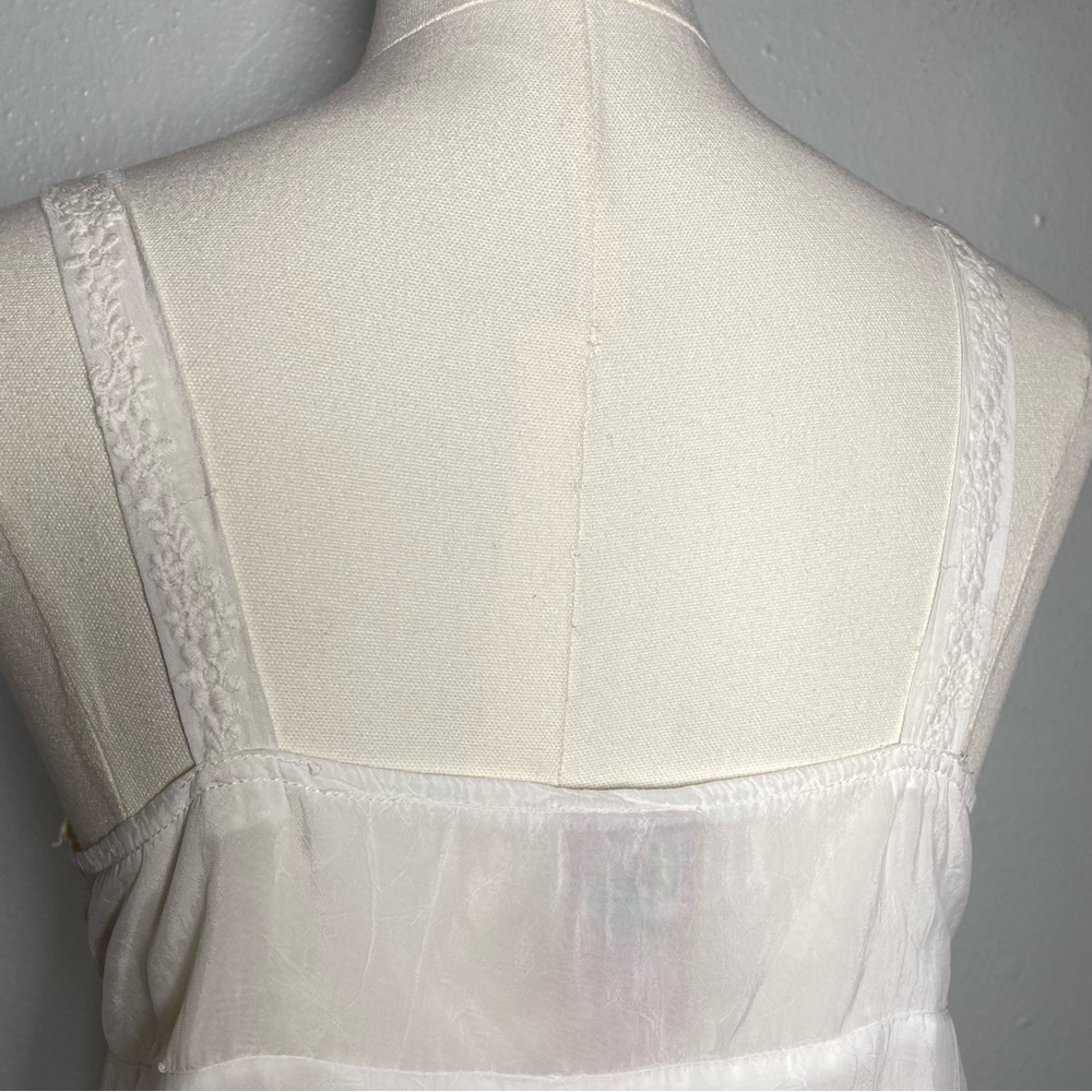 Johnny Was White Embroidered Lace Camisole Tank Top Size Small - Picture 2 of 13